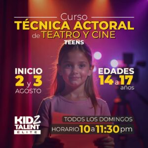 Curso de Técnica Actoral Teatro y Cine 14 a 17 años
