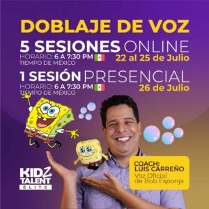 Doblaje de voz con Luis Carreño 8 a 13años